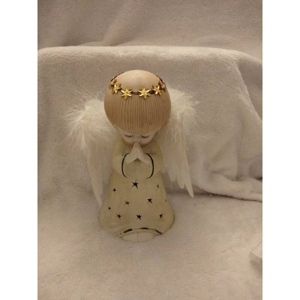Vintage  Christmas Praying Angle figurine 8"
